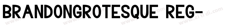 brandongrotesque reg字体转换